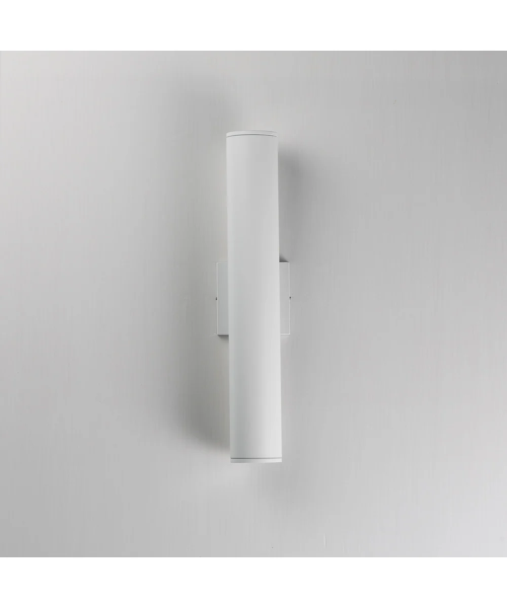 Caldera Outdoor Wall Sconce - 20 inch White - Image 2