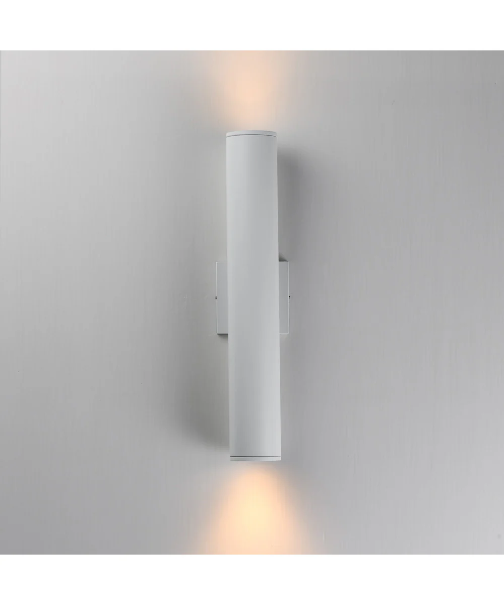 Caldera Outdoor Wall Sconce - 20 inch White - Image 3