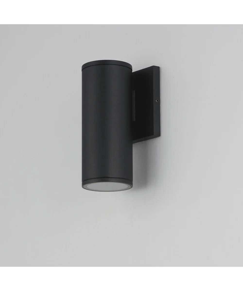 Caldera Outdoor Wall Sconce - 7.5 inch Black - Image 4