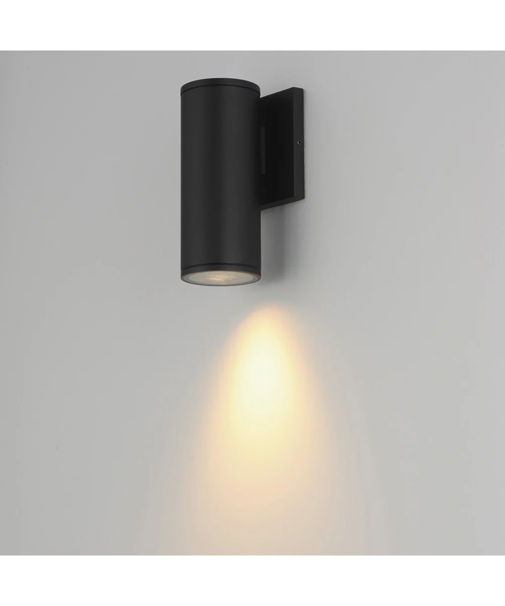 Caldera Outdoor Wall Sconce - 7.5 inch Black - Image 5
