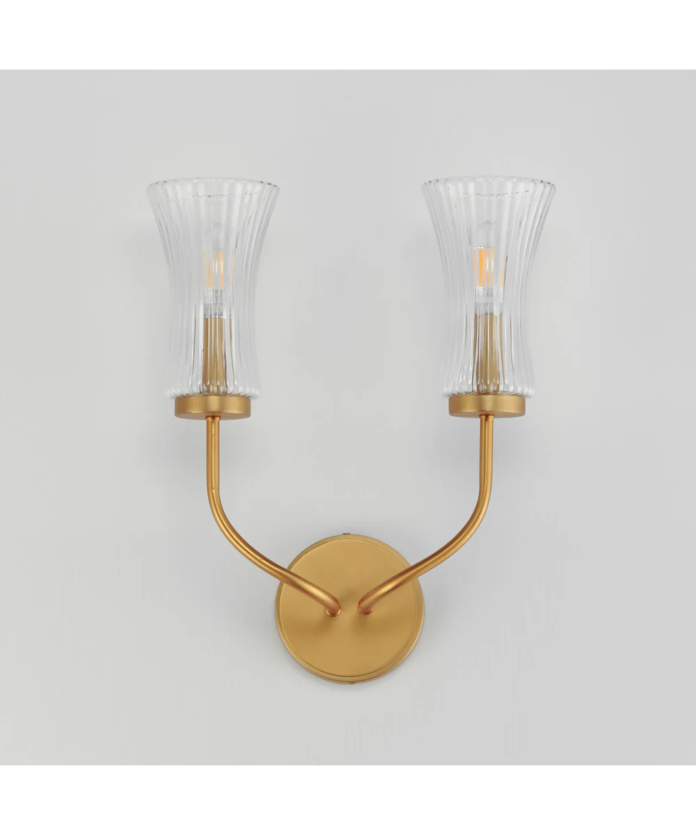 Camelot 2-Light Sconce Natural Aged Brass - Image 2