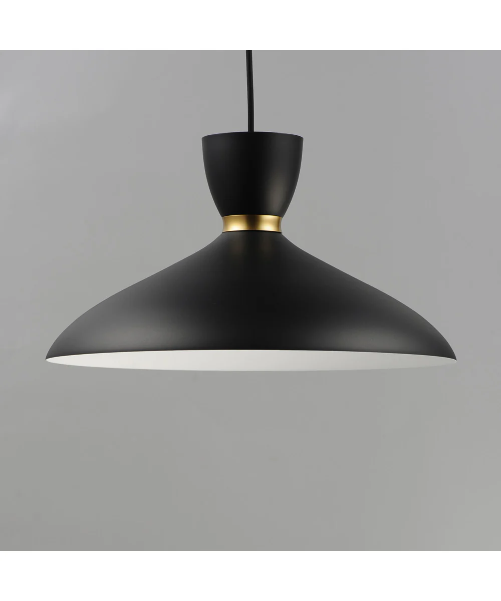 Carillon 16 inch Pendant Black / Satin Brass - Image 2