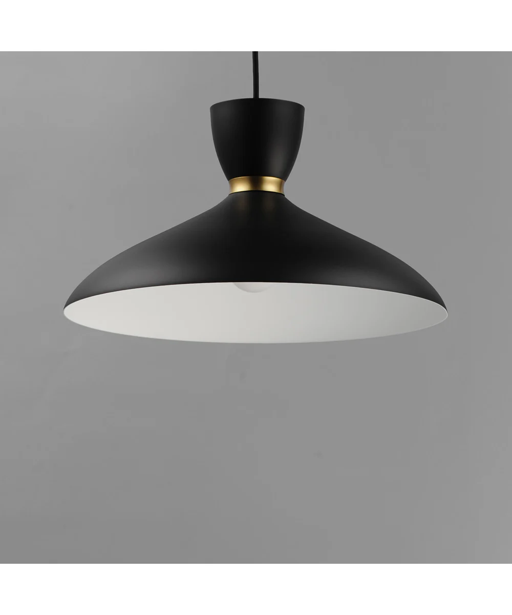 Carillon 16 inch Pendant Black / Satin Brass - Image 4