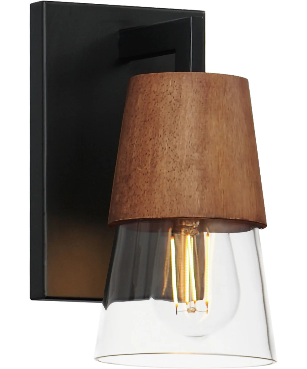 Carpenter 1-Light Bath Vanity Walnut / Black