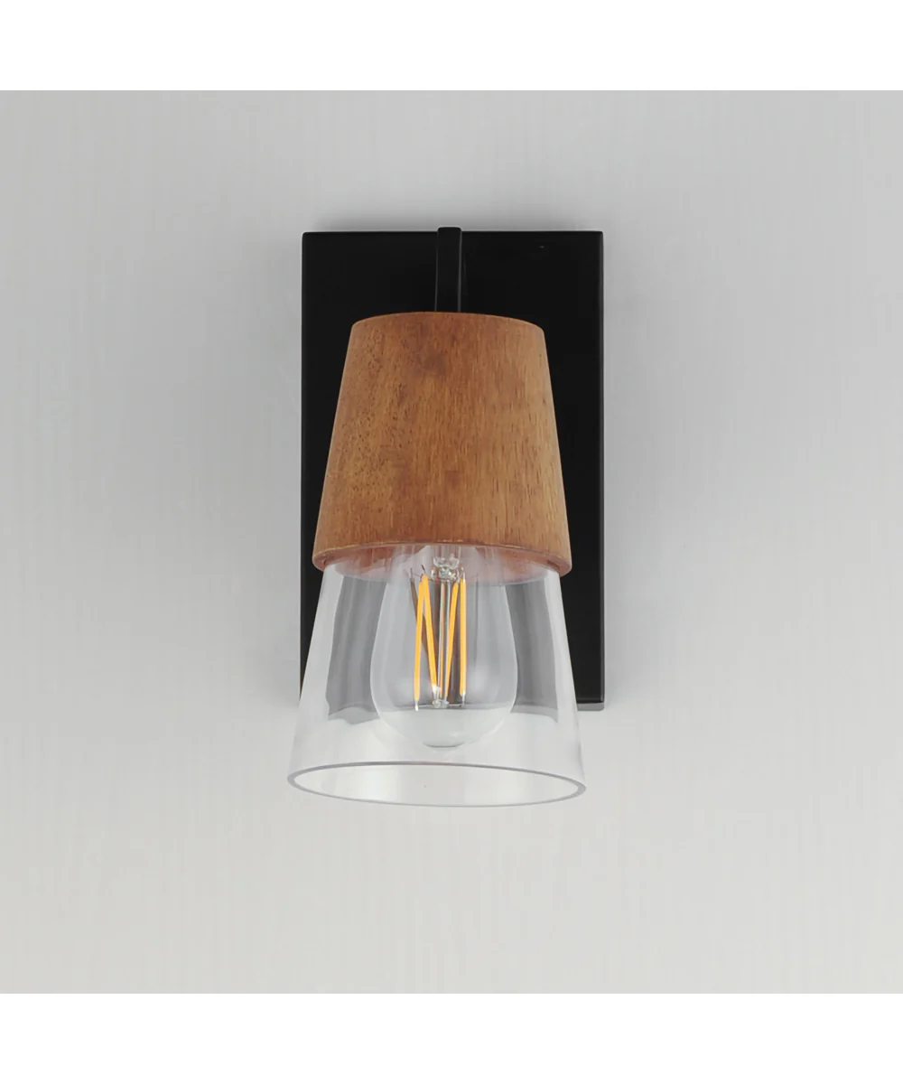 Carpenter 1-Light Bath Vanity Walnut / Black - Image 3