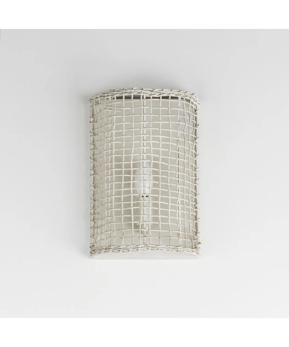 Cestino 1-Light Wall Sconce Weathered White - Image 2
