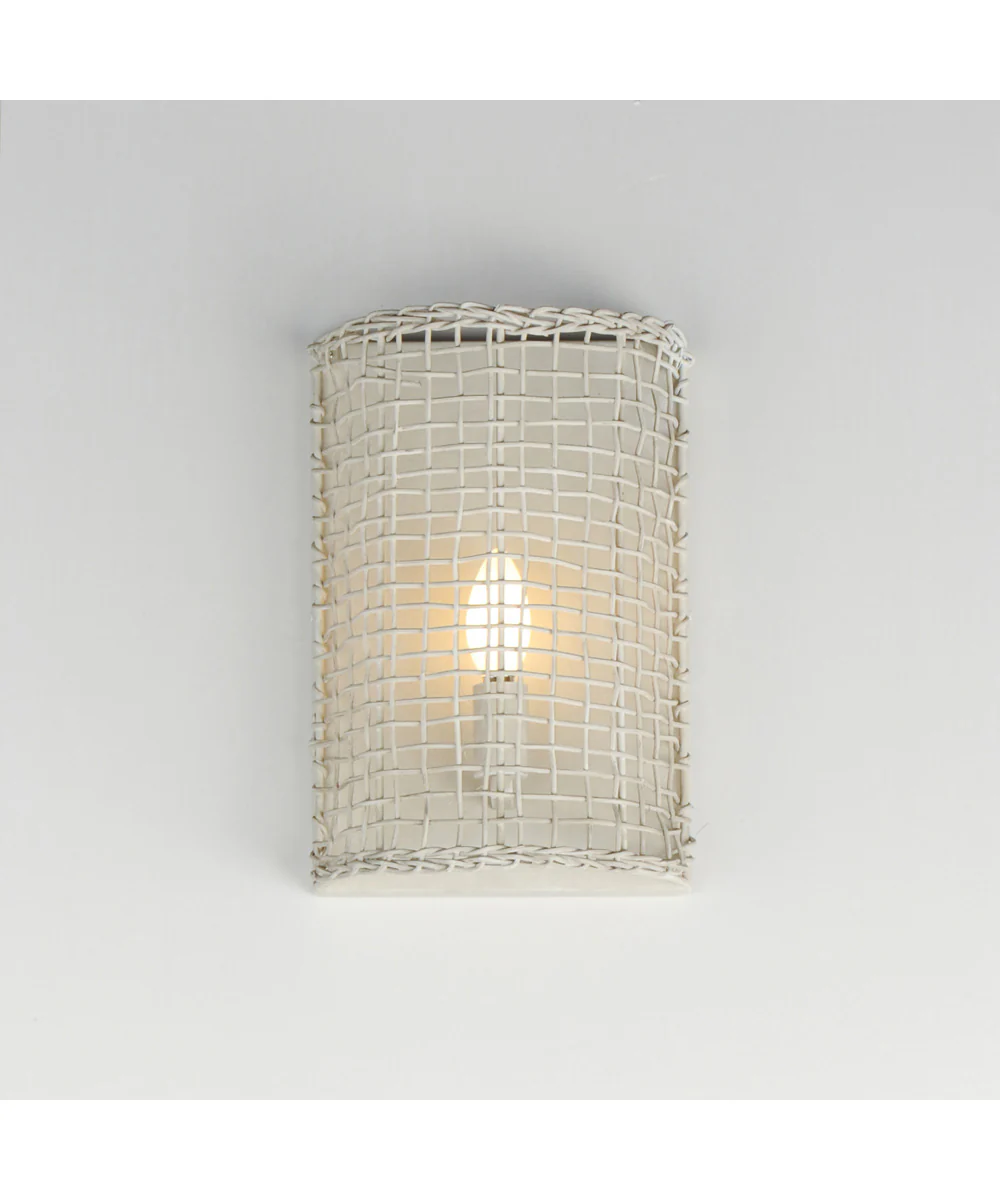Cestino 1-Light Wall Sconce Weathered White - Image 3