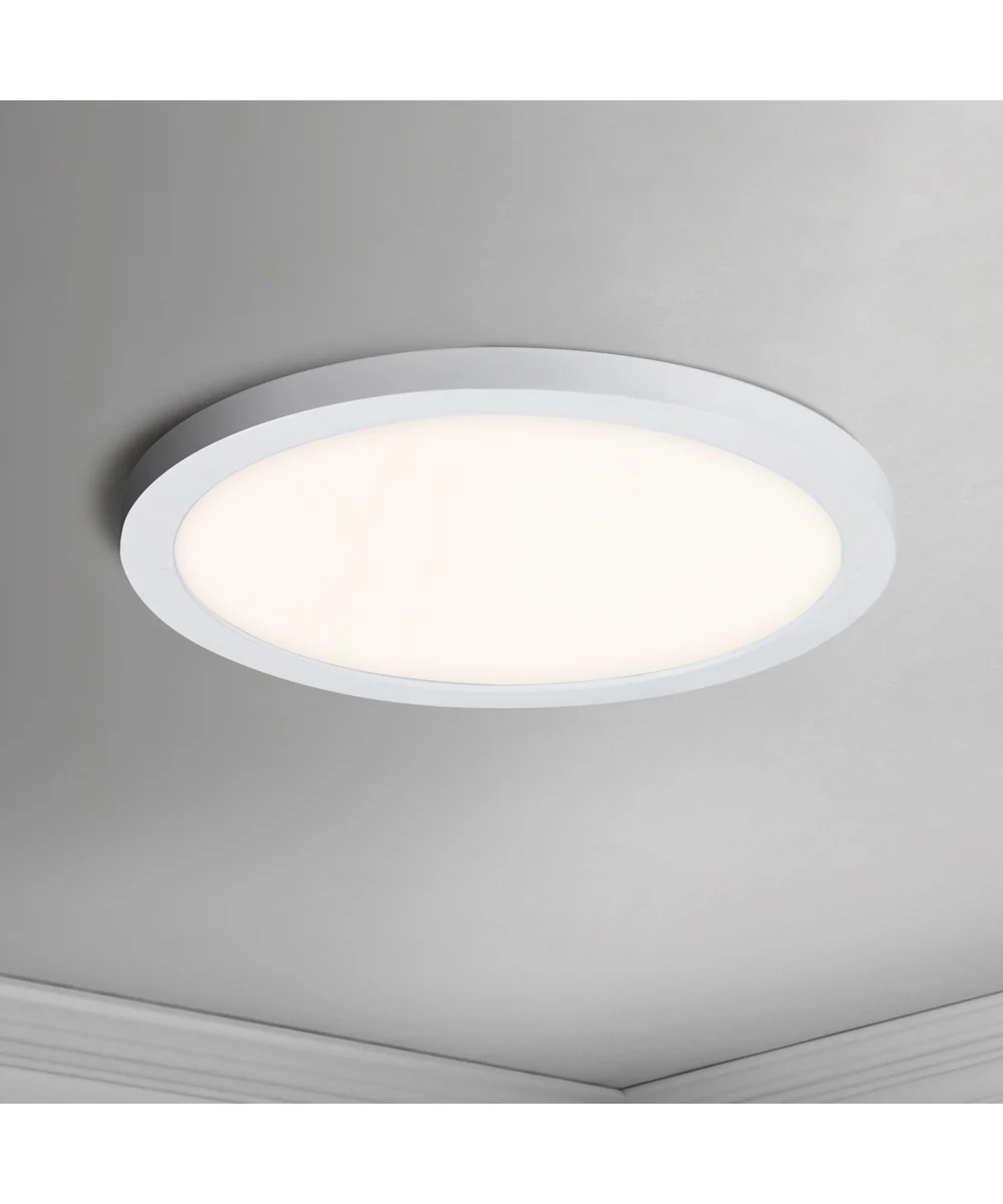 Chip 9 inch 18W RD LED Flush Mount 3000K White - Image 2