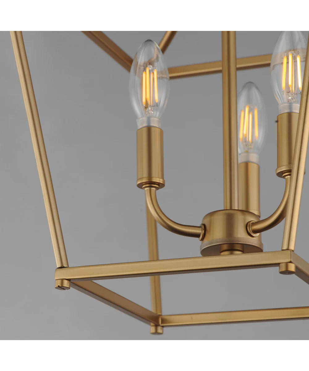 Clifton 3-Light Pendant Natural Aged Brass - Image 4