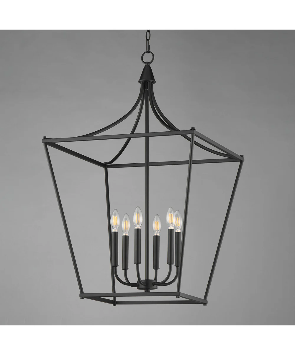 Clifton 6-Light Pendant Black - Image 2
