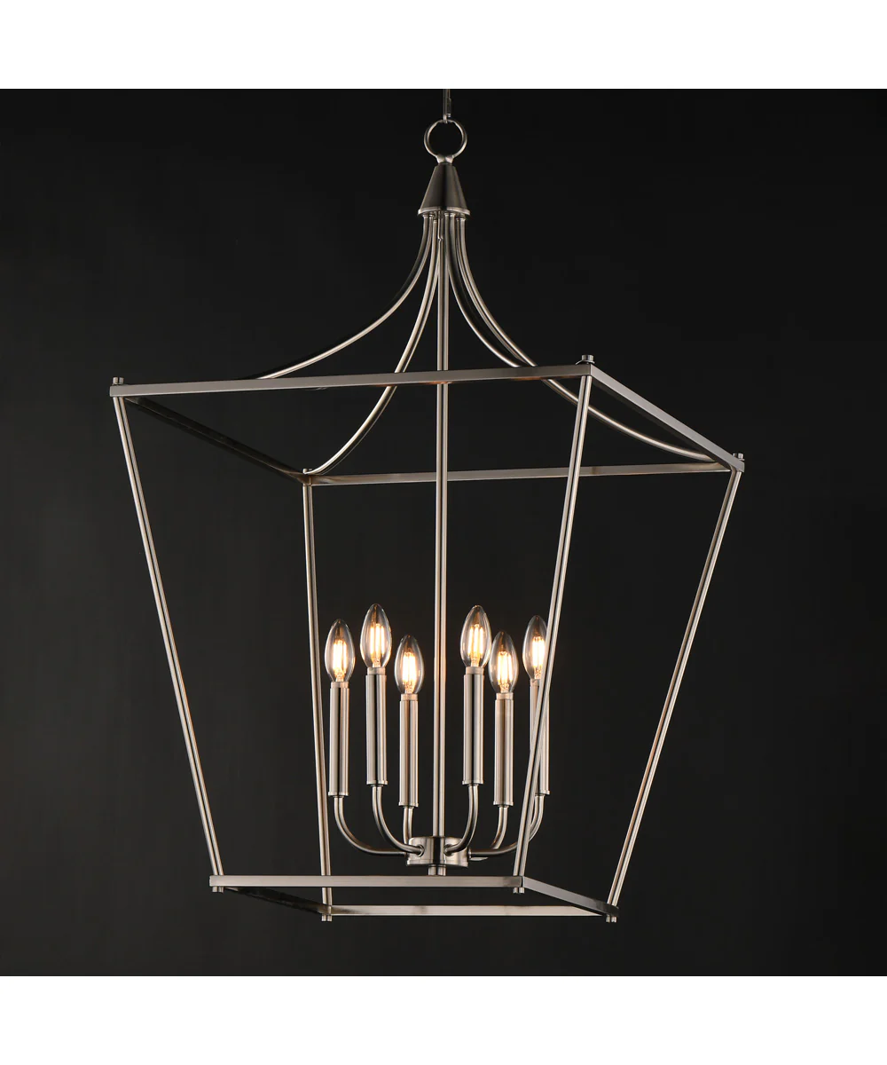 Clifton 6-Light Pendant Satin Nickel - Image 2