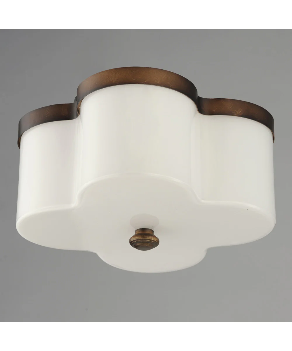 Clover 2-Light Flush Mount Antique Bronze - Image 2