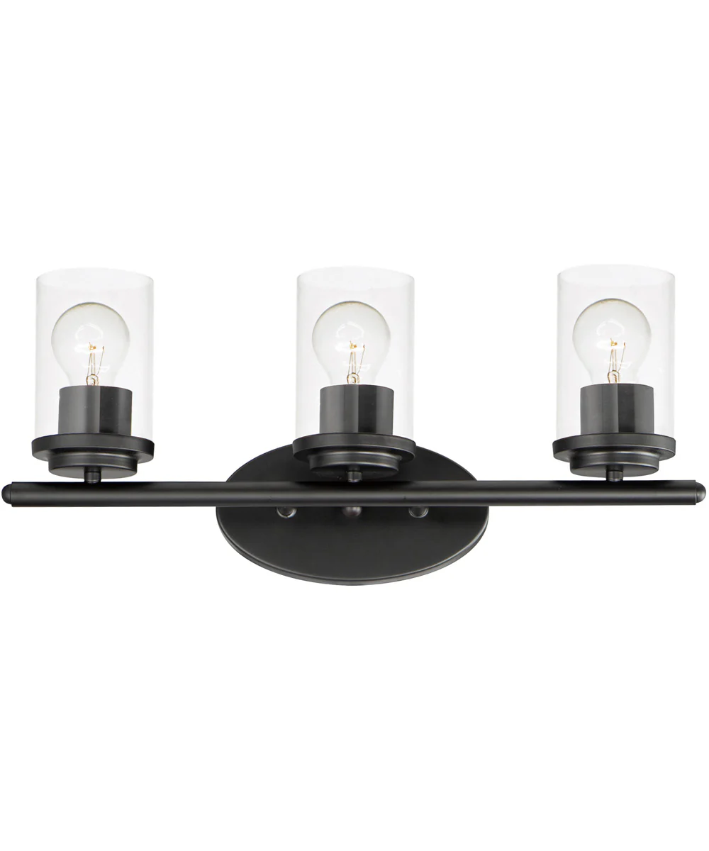 Corona 3-Light Bath Vanity Black