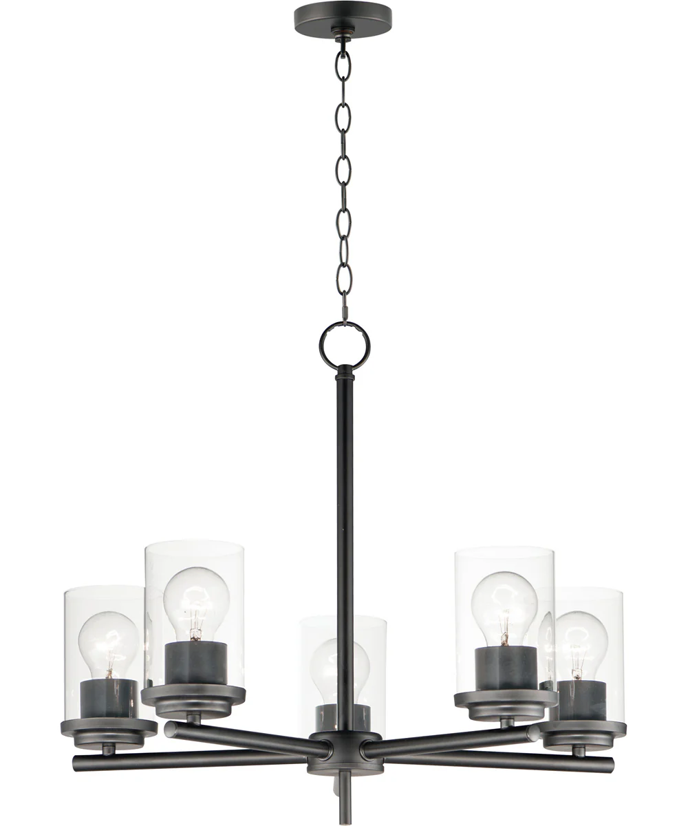 Corona 5-Light Chandelier Black