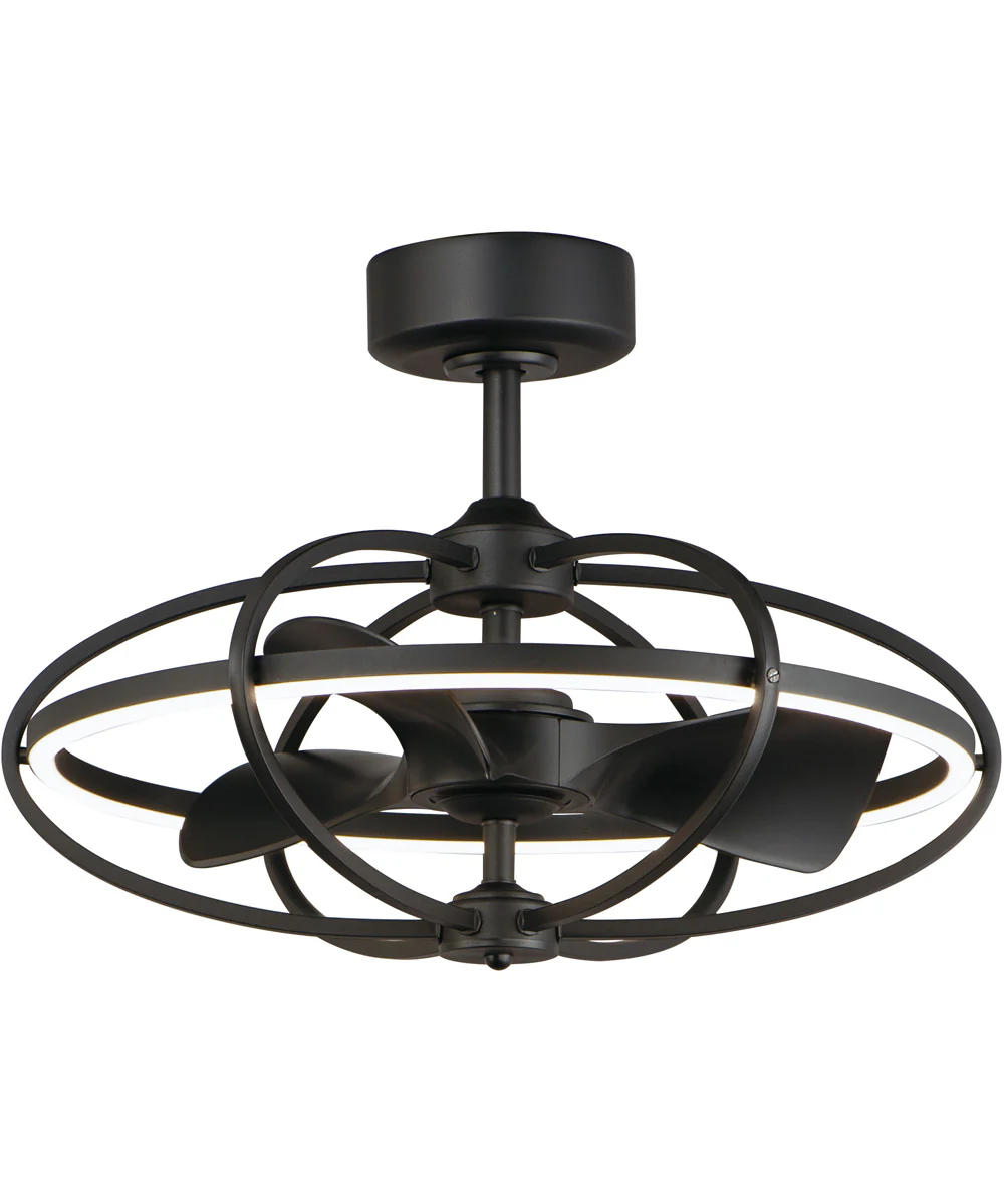 Corona WiFi-enabled LED Fandelight Black