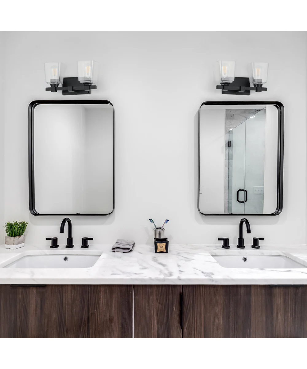 Cubos 2-Light Wall Sconce Black - Image 2
