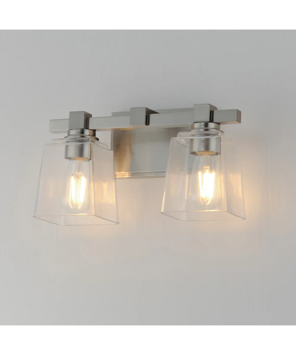 Cubos 2-Light Wall Sconce Satin Nickel - Image 5