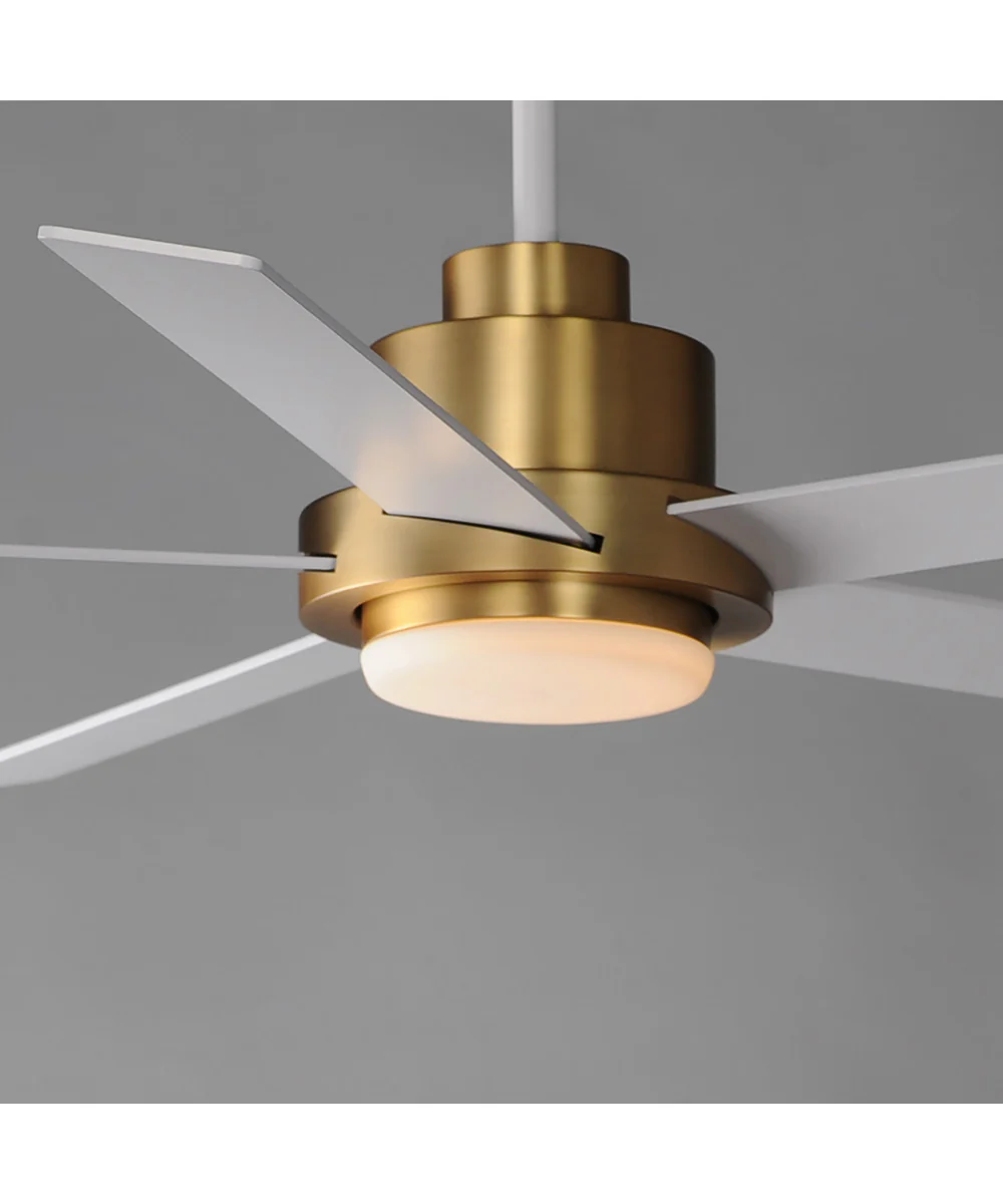 Daisy 60 inch 5-Blade Fan w LED Light Kit Natural Aged Brass - Image 5
