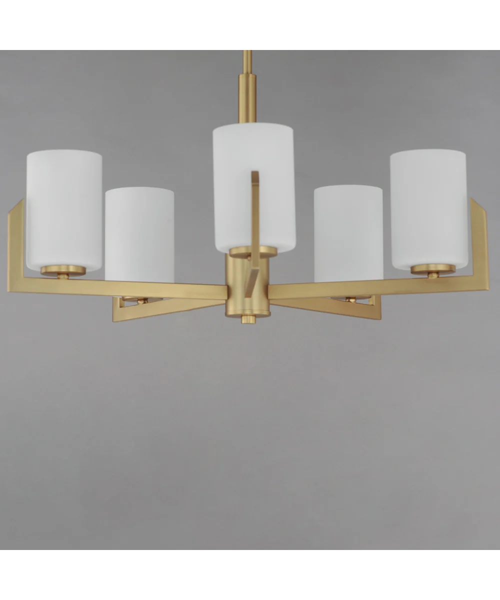 Dart 5-Light Chandelier Natural Aged Brass - Image 2