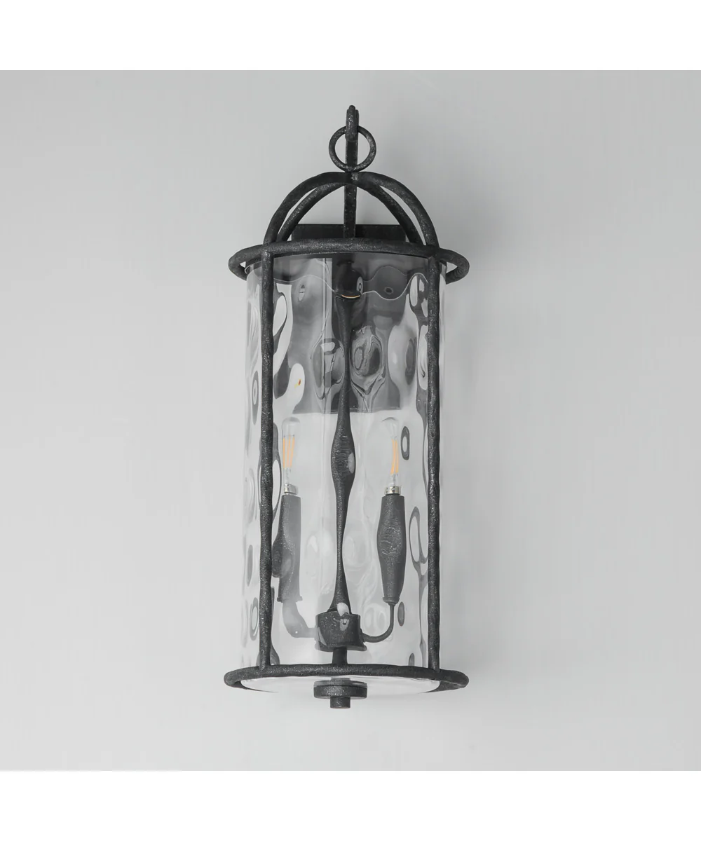 Del Mar Large Outdoor Wall Sconce Blacksmith - Image 3