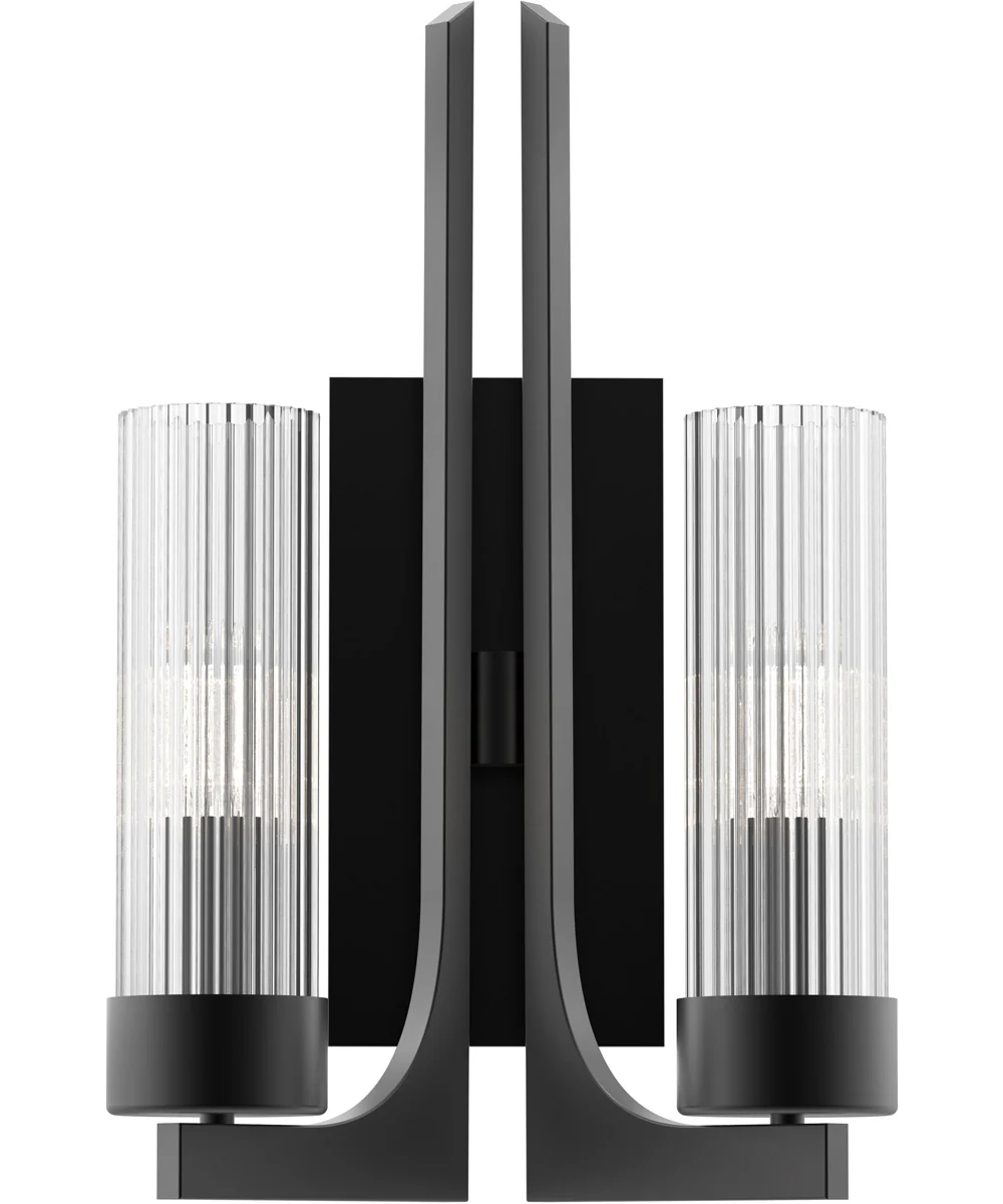 Delos 2-Light Wall Sconce Anthracite