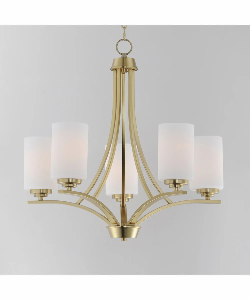 Deven 5-Light Chandelier Satin Brass - Image 4