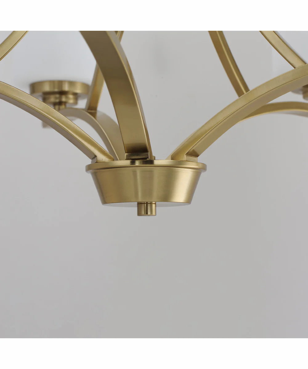 Deven 5-Light Chandelier Satin Brass - Image 5
