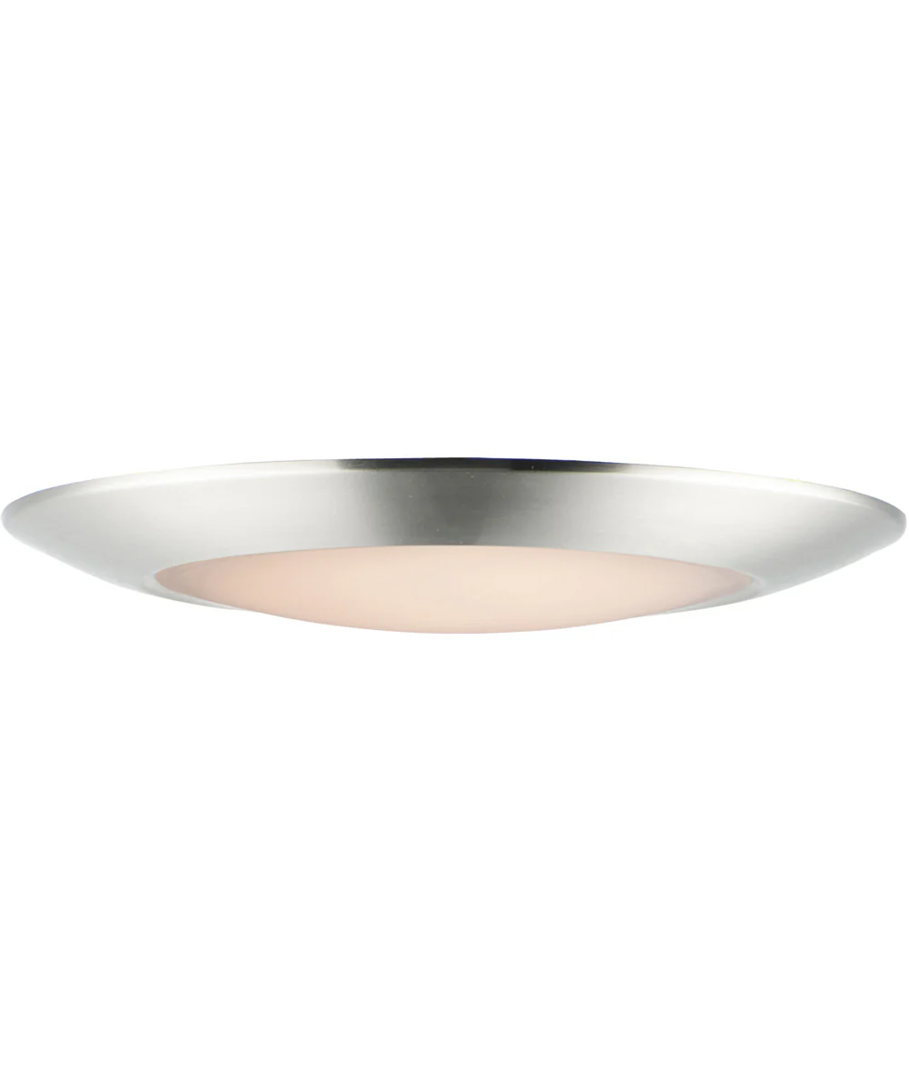 Diverse 11 inch LED Flush Mount 5CCT Satin Nickel