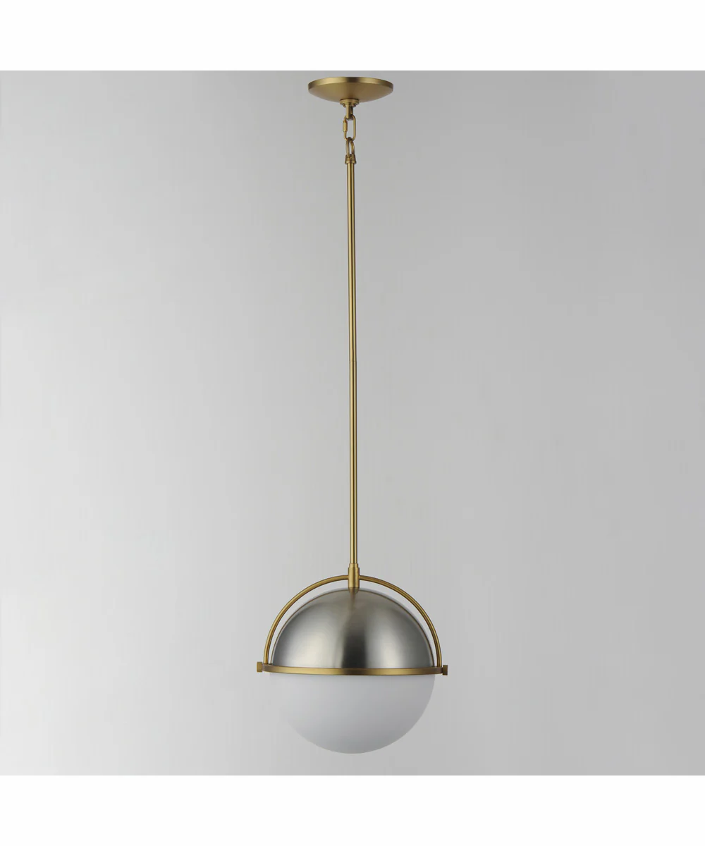 Duke 12 inch Single Pendant Satin Nickel / Satin Brass - Image 2