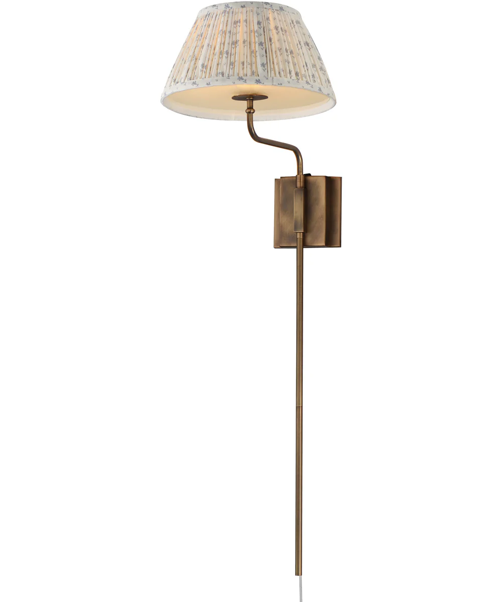 Dunbridge 1-Light Wall Sconce Weathered Brass