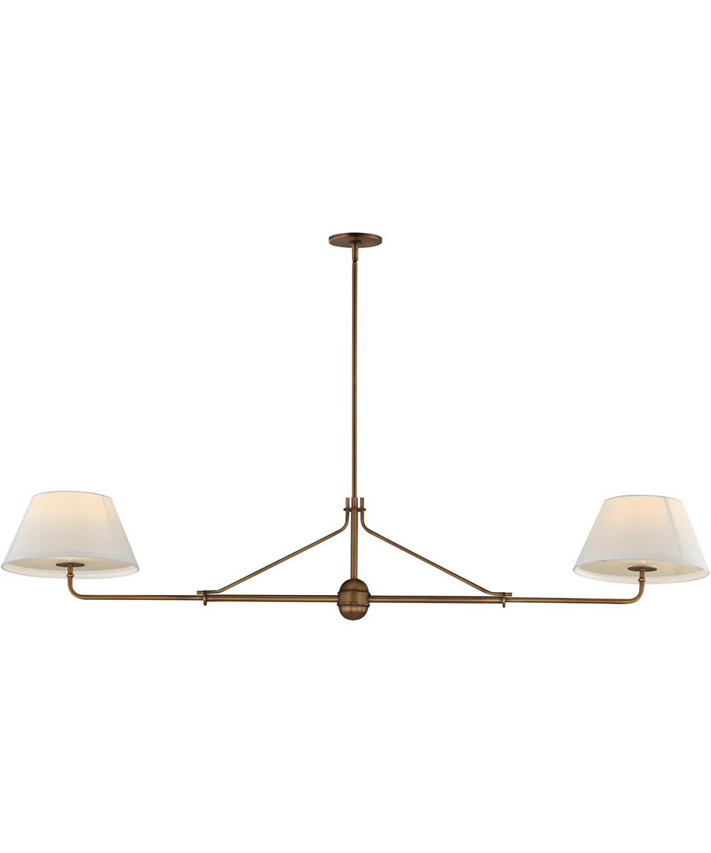 Dunbridge 2-Light Pendant Weathered Brass