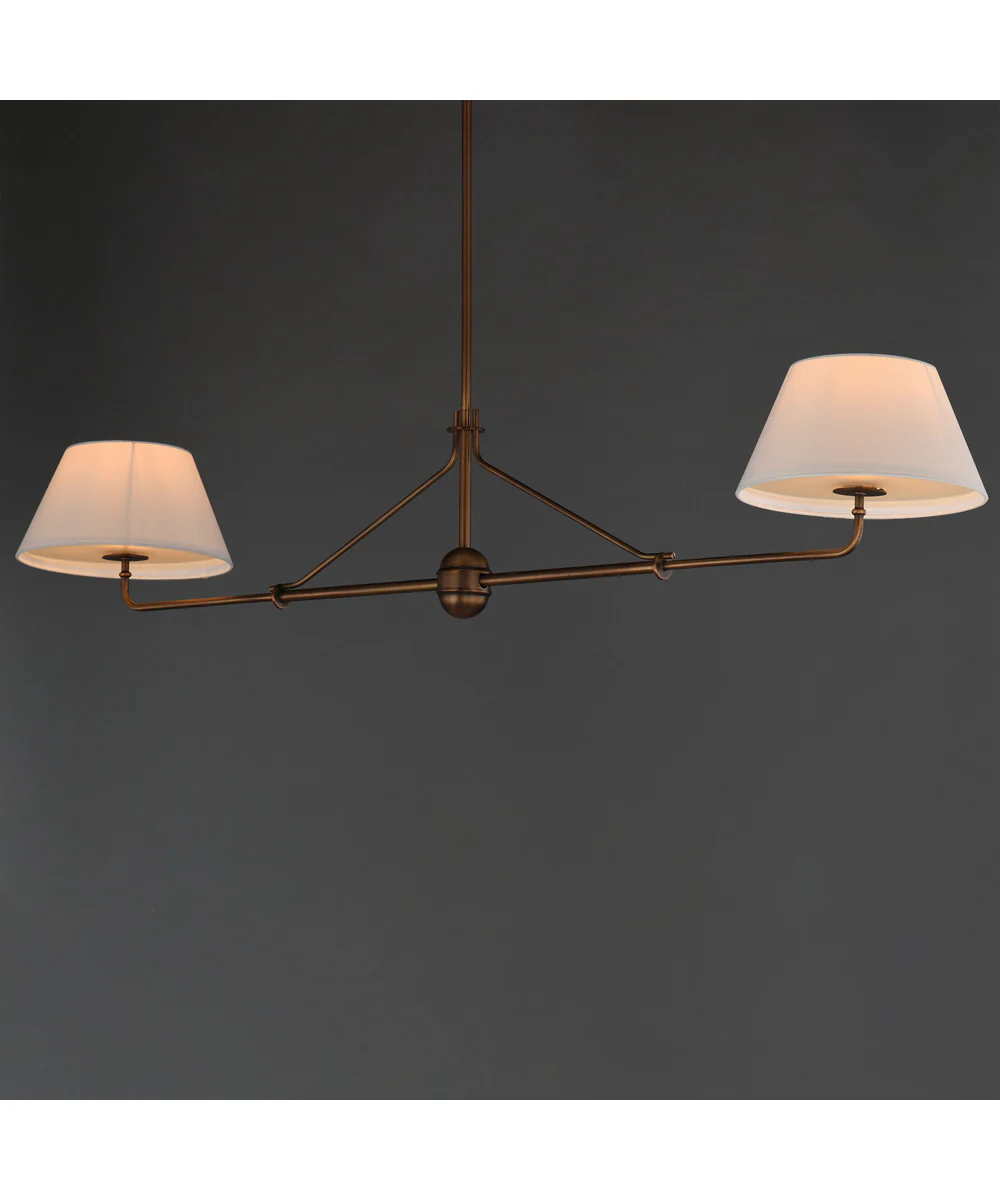 Dunbridge 2-Light Pendant Weathered Brass - Image 2