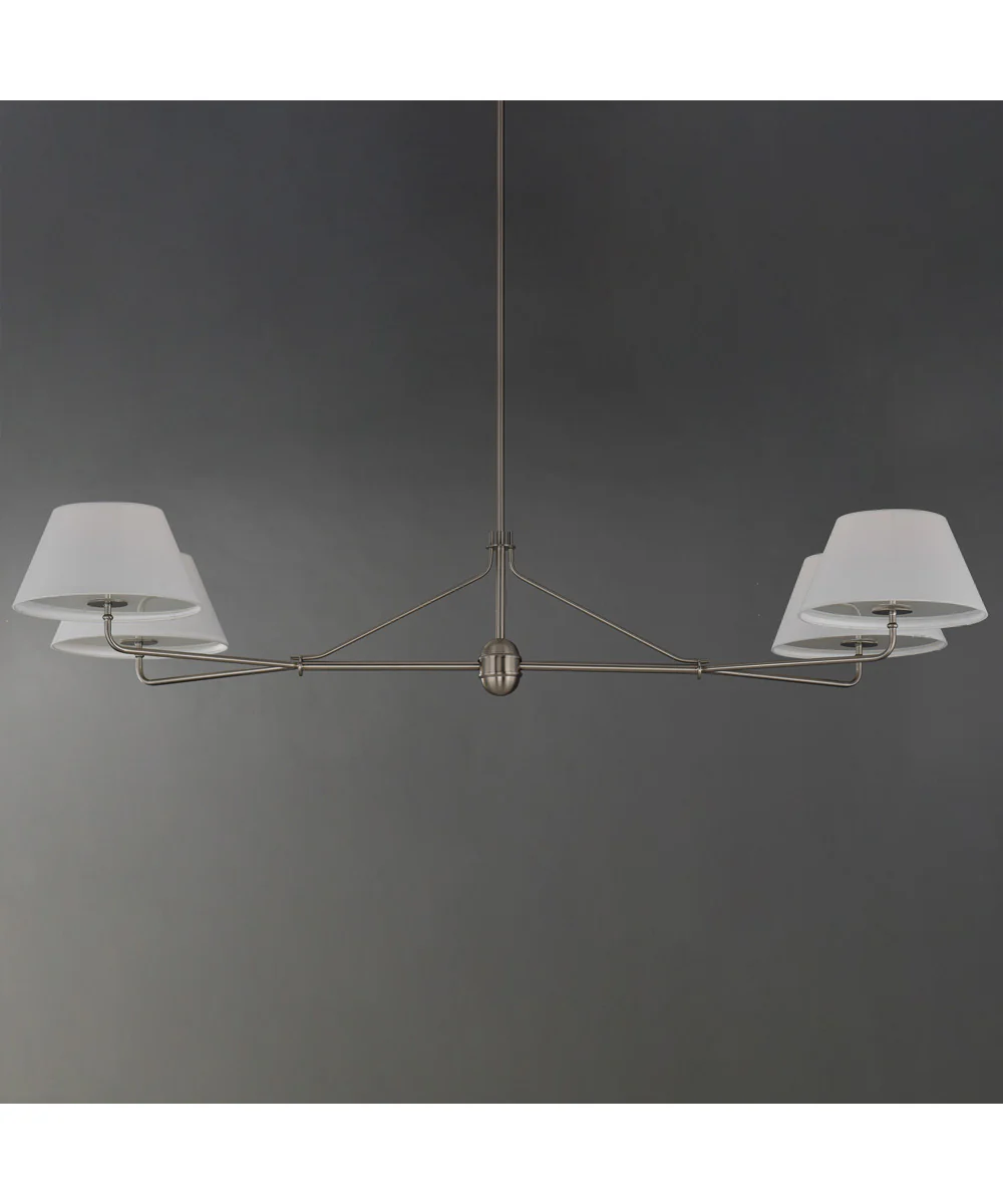 Dunbridge 4-Light Chandelier Polished Nickel - Image 3