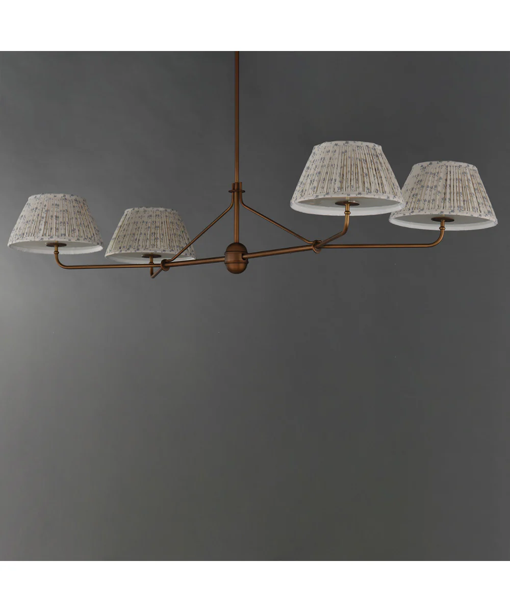 Dunbridge 4-Light Chandelier Weathered Brass - Image 3