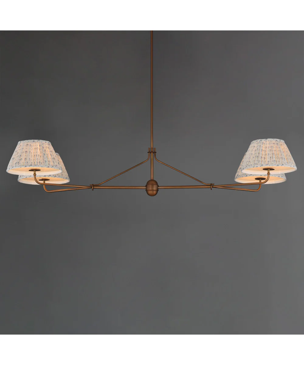 Dunbridge 4-Light Chandelier Weathered Brass - Image 4