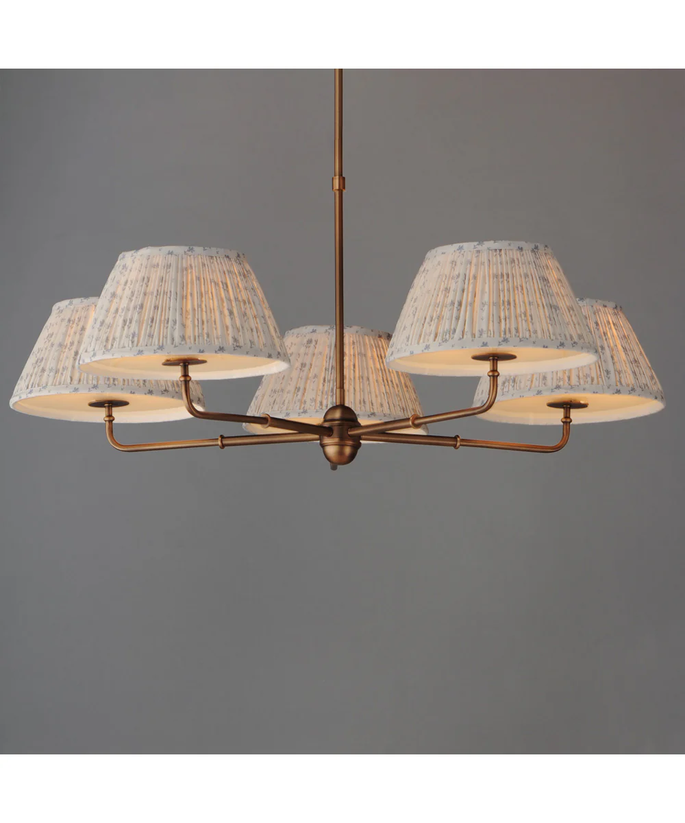 Dunbridge 5-Light Chandelier Weathered Brass - Image 2