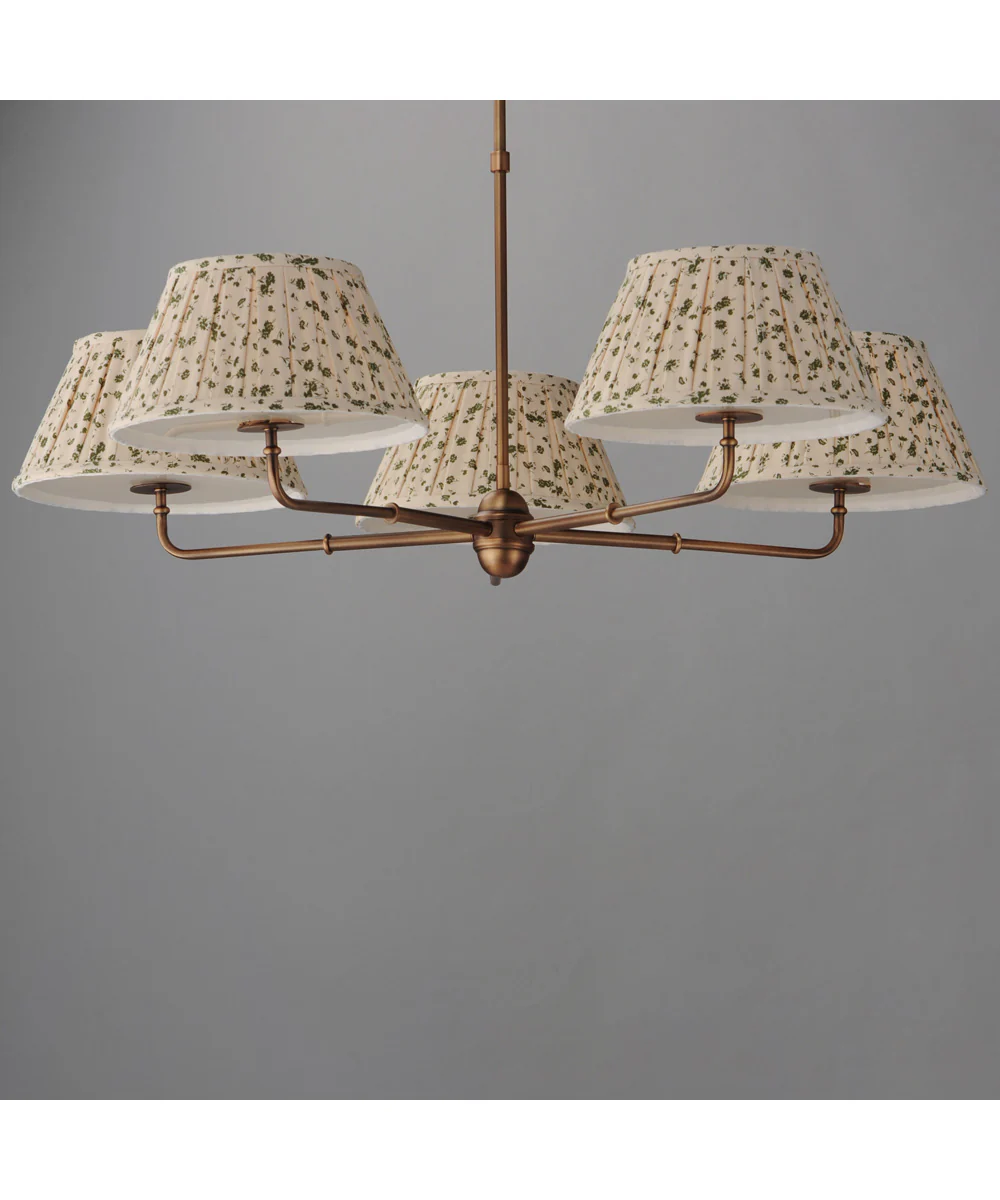 Dunbridge 5-Light Chandelier Weathered Brass - Image 3
