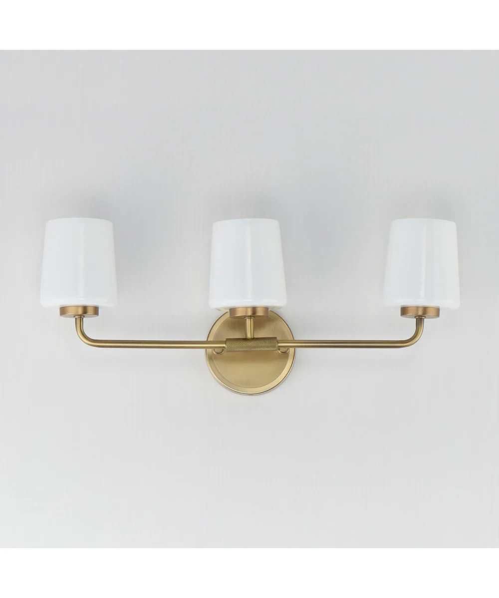 Durham 3-Light Bath Vanity Natural Aged Brass - Image 2