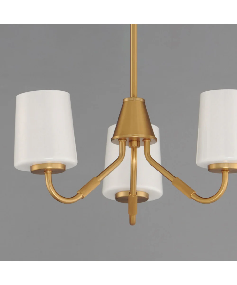 Durham 3-Light Chandelier Natural Aged Brass - Image 4