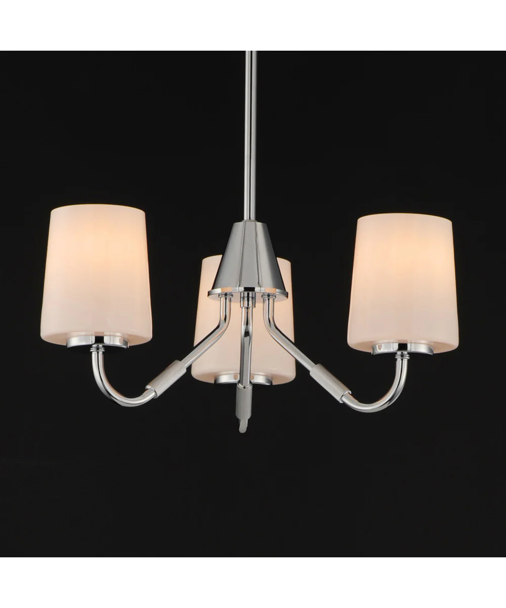 Durham 3-Light Chandelier Polished Chrome - Image 3