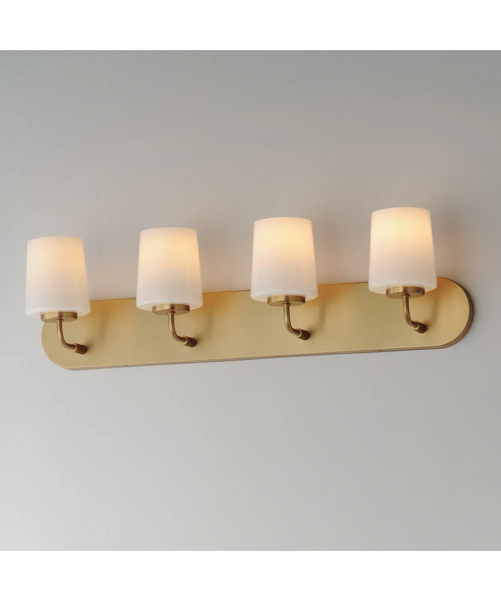 Durham 4-Light Strip Bath Vanity Natural Aged Brass - Image 5