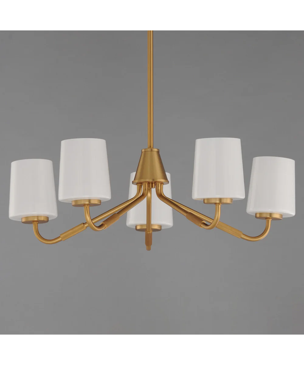 Durham 5-Light Chandelier Natural Aged Brass - Image 3