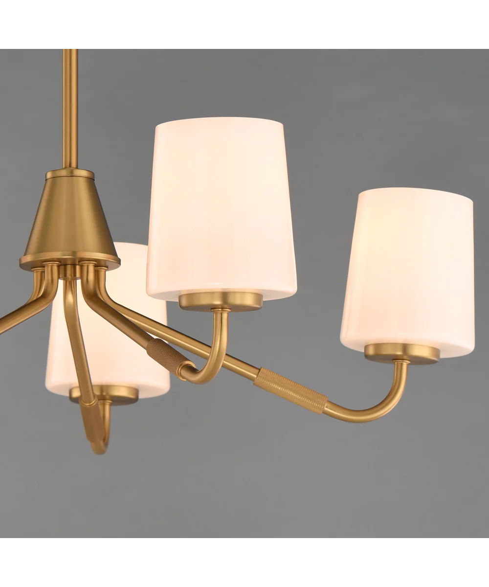 Durham 5-Light Chandelier Natural Aged Brass - Image 4