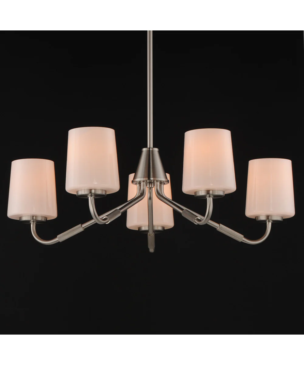 Durham 5-Light Chandelier Satin Nickel - Image 3