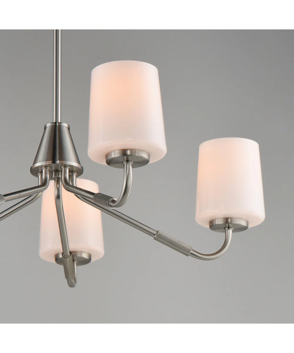 Durham 5-Light Chandelier Satin Nickel - Image 4