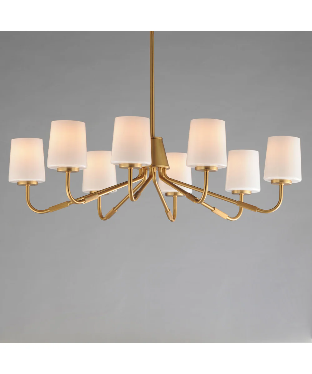 Durham 8-Light Chandelier Natural Aged Brass - Image 3