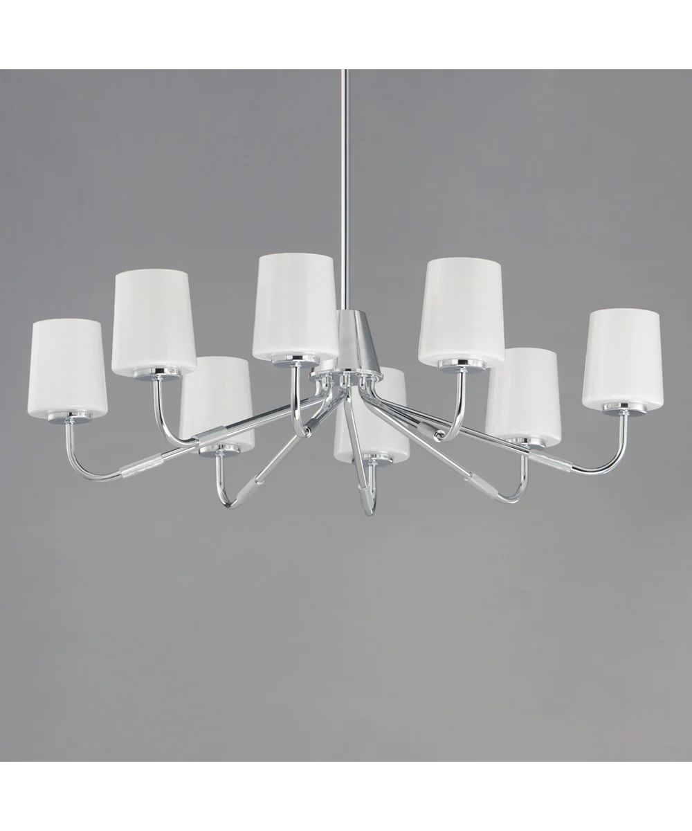 Durham 8-Light Chandelier Polished Chrome - Image 2