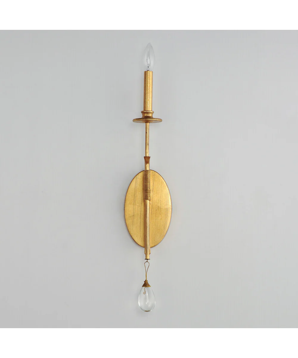 Eden 1-Light Sconce Charcoal Gold Leaf - Image 2