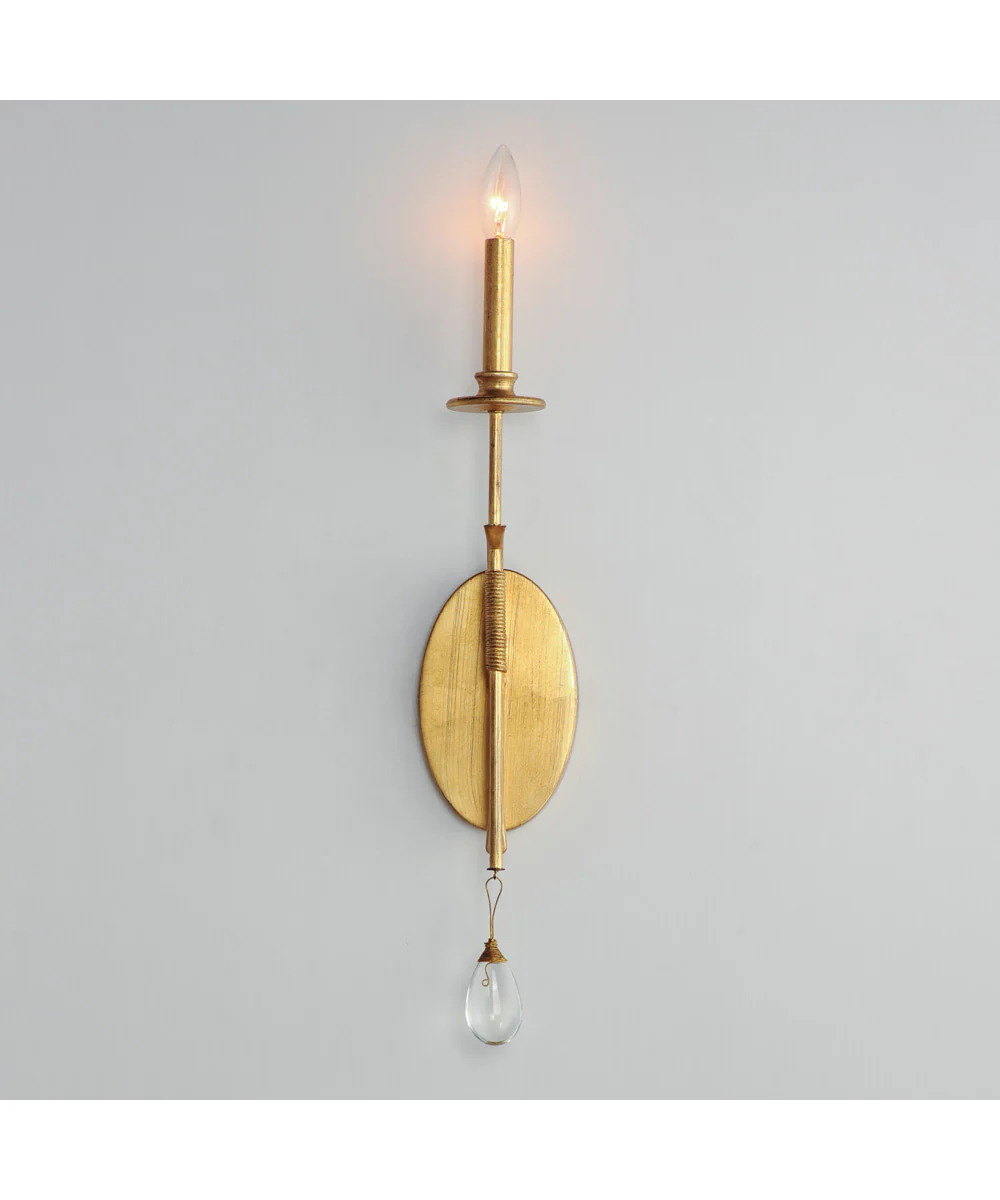 Eden 1-Light Sconce Charcoal Gold Leaf - Image 3