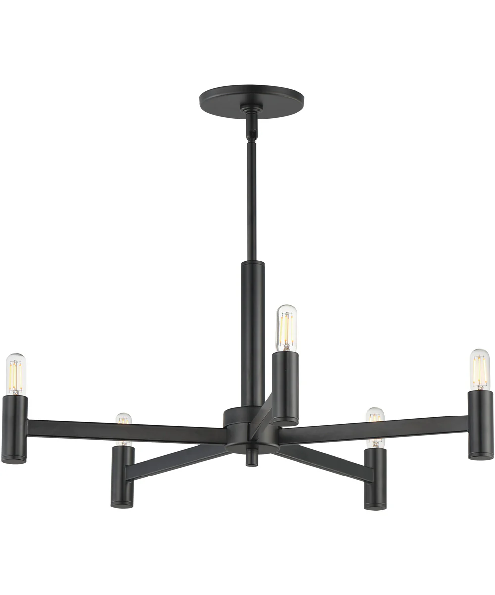 Emana 5-Light Chandelier Black